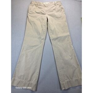 Vintage J Crew Classic Twill Chino Beige 6 Favorite Fit Weathered Broken In Y2K